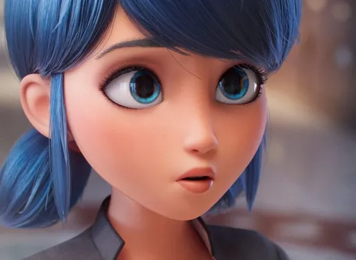 Леди Баг Картинки кукла с голубыми глазами