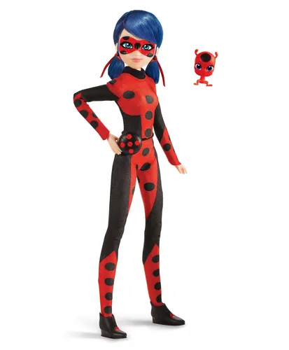 Леди Баг Картинки игрушечная кукла в красно-синем костюме и красных очках
