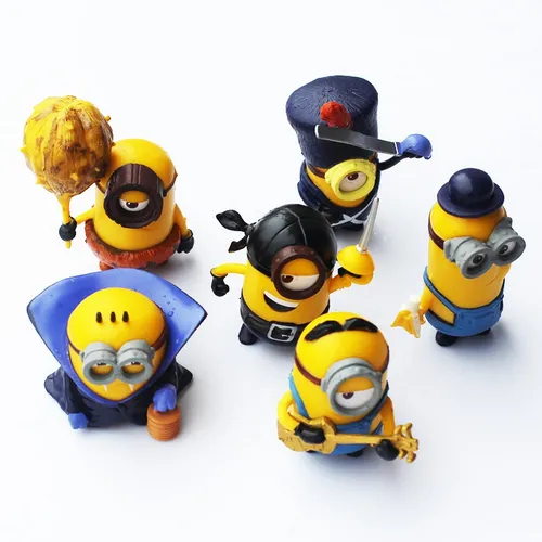 Миньоны Картинки группа желтых и черных игрушечных игрушек