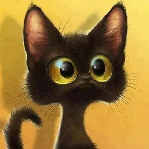 Прикольные На Аву Картинки кошка с большими глазами