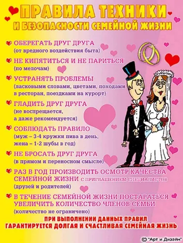 Прикольный С Днем Свадьбы Картинки плакат с парой человек