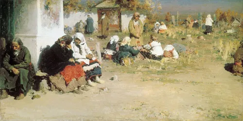 Радоница Картинки группа людей, сидящих на земле