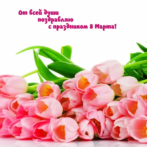 С Праздником 8 Марта Картинки букет розовых цветов