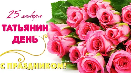 Татьянин День Поздравления Картинки группа розовых роз