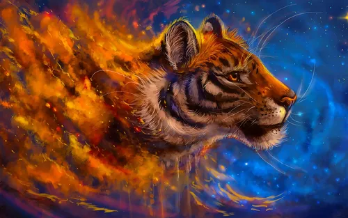Тигр Картинки тигр плавает в воде
