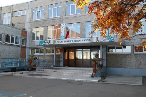 Школа Картинки здание с табличкой спереди