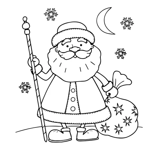 Дед Мороз Картинки рисунок мультипликационного персонажа