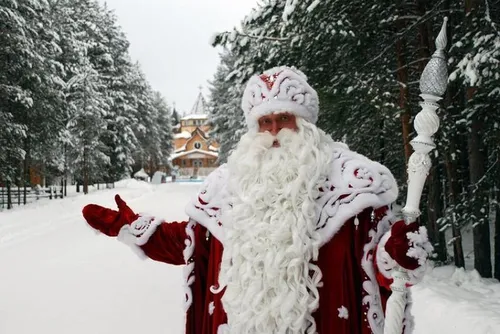 Дед Мороз Картинки человек в белом костюме