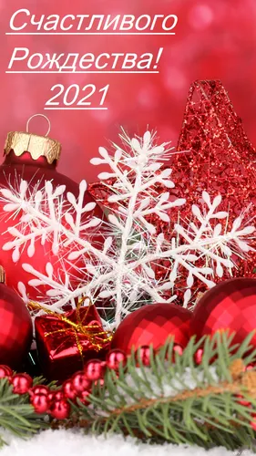С Рождеством Христовым Картинки красная стена с елкой и подарками