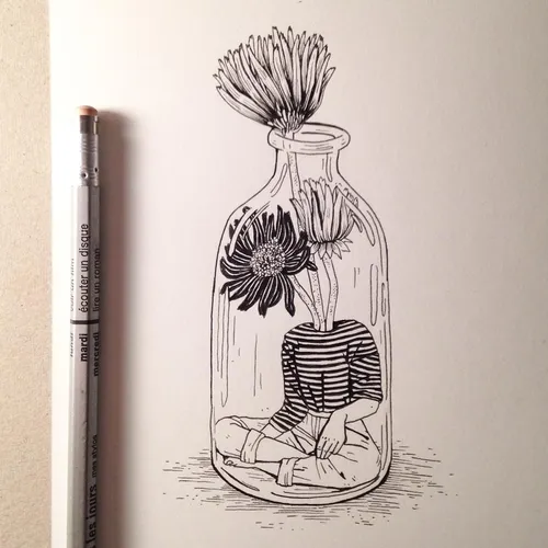 Необычный Со Смыслом Картинки рисунок вазы