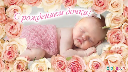 С Рождением Дочки Картинки ребенок спит в куче роз