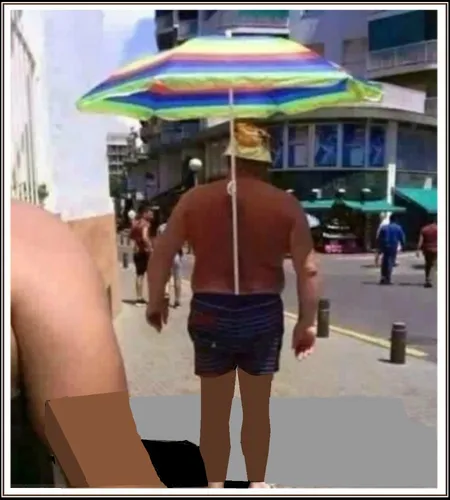 Смешные Людей Картинки человек в шляпе и зонтике