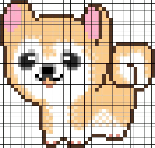 Собачки Картинки пиксельное изображение человека