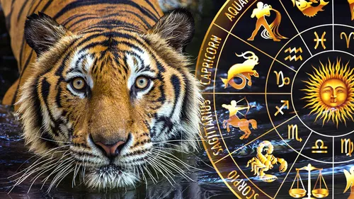 Год Тигра Картинки тигр с мультяшным фоном