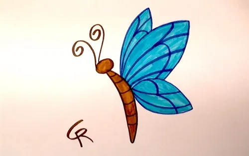 Бабочек Картинки сине-желтая бабочка