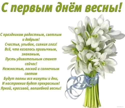С Первым Днем Весны Картинки ваза с белыми цветами