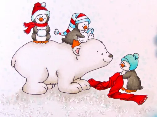 Новогодние Для Срисовки Картинки группа снеговиков