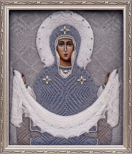 Тамара Грузинская, Покров Пресвятой Богородицы Картинки картина с изображением человека в синем платье