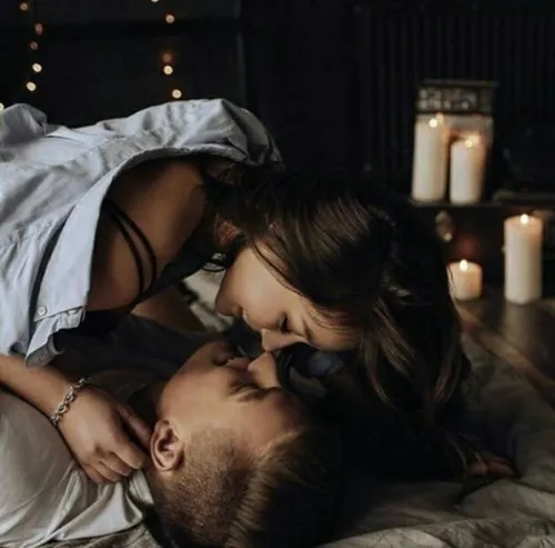 Страстные Спокойной Ночи Картинки мужчина и женщина целуются