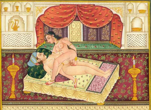 Камасутра В Картинках Картинки мужчина и женщина сидят на кровати
