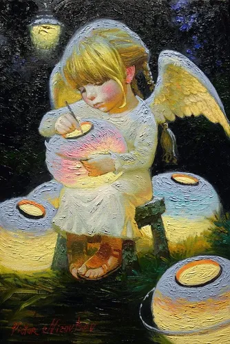 Ангелов Картинки картина человека, держащего ребенка