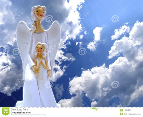 Ангелов Картинки мультфильм о человеке и ребенке на облаке