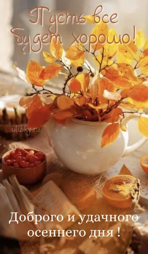Сдобрым Осенним Утром Картинки группа листьев и миска орехов