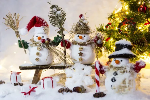 Красивая Новогодняя Картинка Картинки группа снеговиков