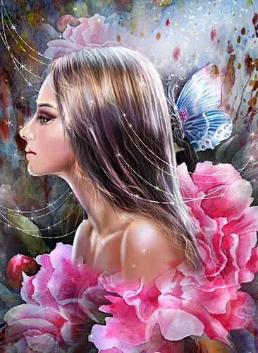Красивые Для Профиля Картинки женщина с цветами в волосах
