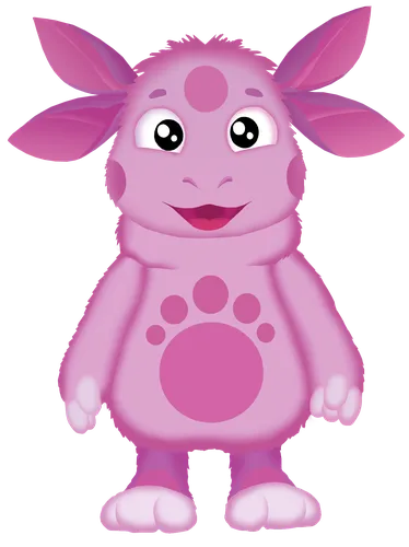 Лунтик Картинки розовая игрушка с большими глазами