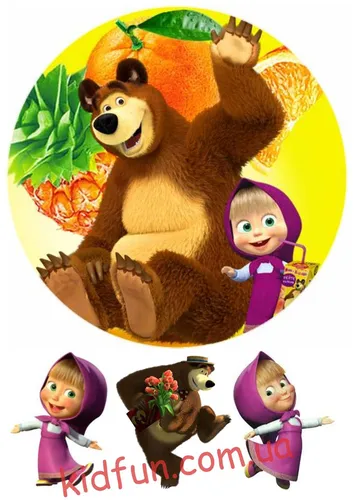 Маша И Медведь Для Печати Картинки чучело медведя с парой кукол