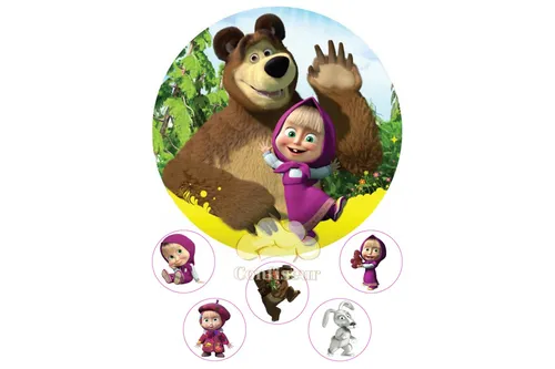 Маша И Медведь Для Печати Картинки мультфильм о девочке и собаке