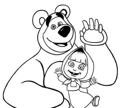 Маша И Медведь Для Печати Картинки рисунок мыши