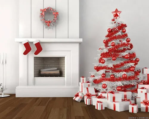 Новогодние На Телефон Картинки рождественская елка в комнате