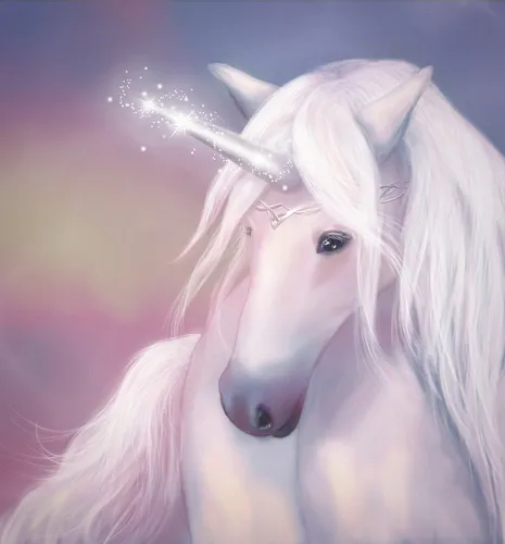 Няшный Для Срисовки Единорога Картинки белая лошадь с головой единорога