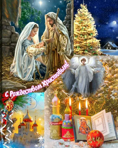 Рождественский Сочельник Картинки рождественский показ с парой людей в халатах и елке