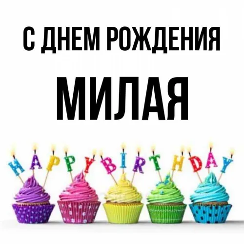 С Днем Рождения Максим Картинки кексы со свечами в них