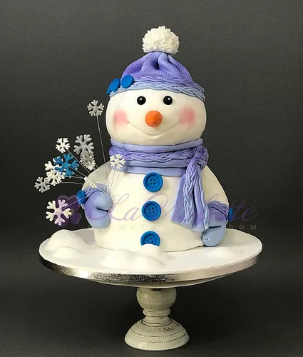 Снеговик Картинки снеговик с цветами на нем