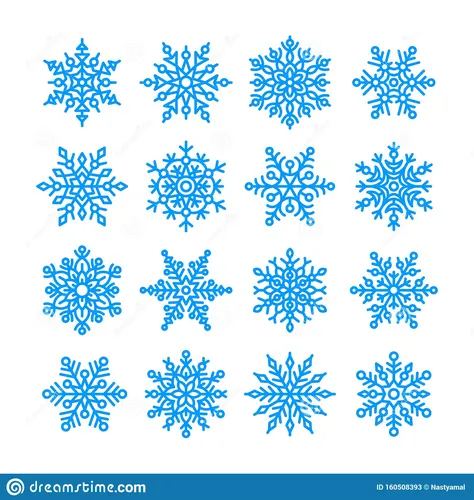 Снежинки Картинки точечная диаграмма