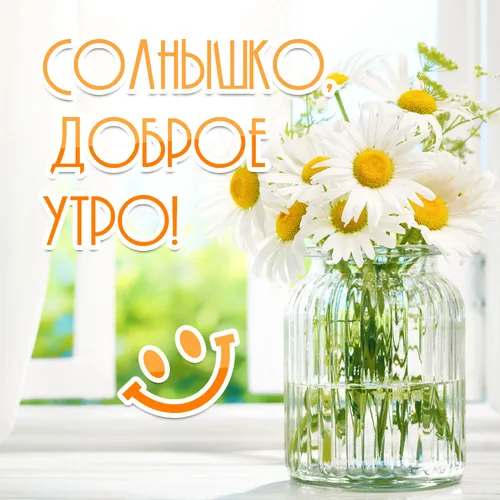 Солнышко Доброе Утро Картинки ваза с желтыми цветами