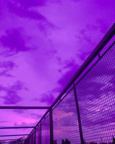 Фиолетовые Картинки мост с голубым небом