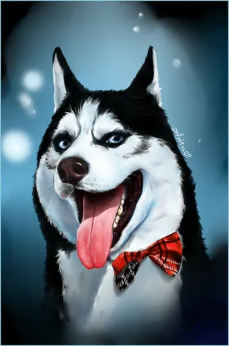 Вк На Аву Картинки собака с открытым ртом