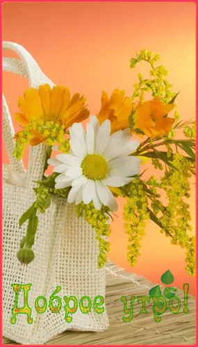 Доброе Утро 3Д Картинки ваза с цветами