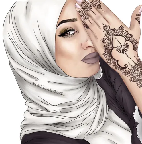 Исламские Девушек В Хиджабе Картинки человек с рукой на голове