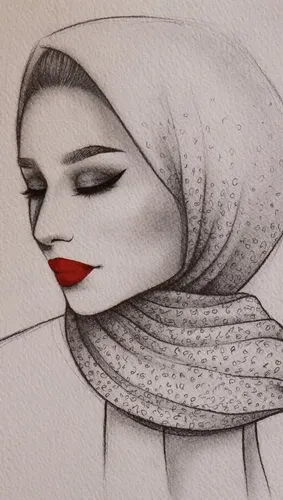 Джеймс Чарльз, Исламские Девушек В Хиджабе Картинки женское лицо, нарисованное на листе бумаги