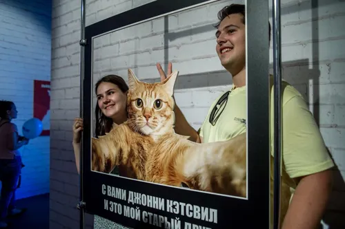Для Мемов Картинки мужчина и женщина держат кошку