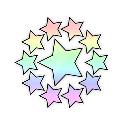 Звезды Картинки группа разноцветных звезд
