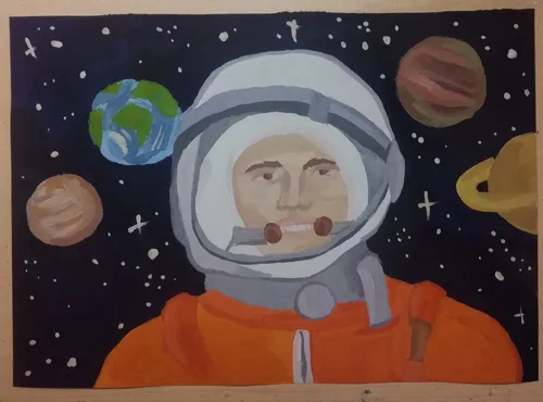 Ко Дню Космонавтики Картинки человек в маске