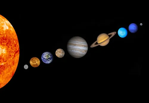 Планет Картинки группа планет и звезда в космосе