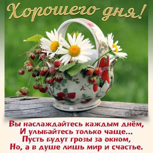 С Добрым Утром Хорошего Дня Картинки ваза с цветами